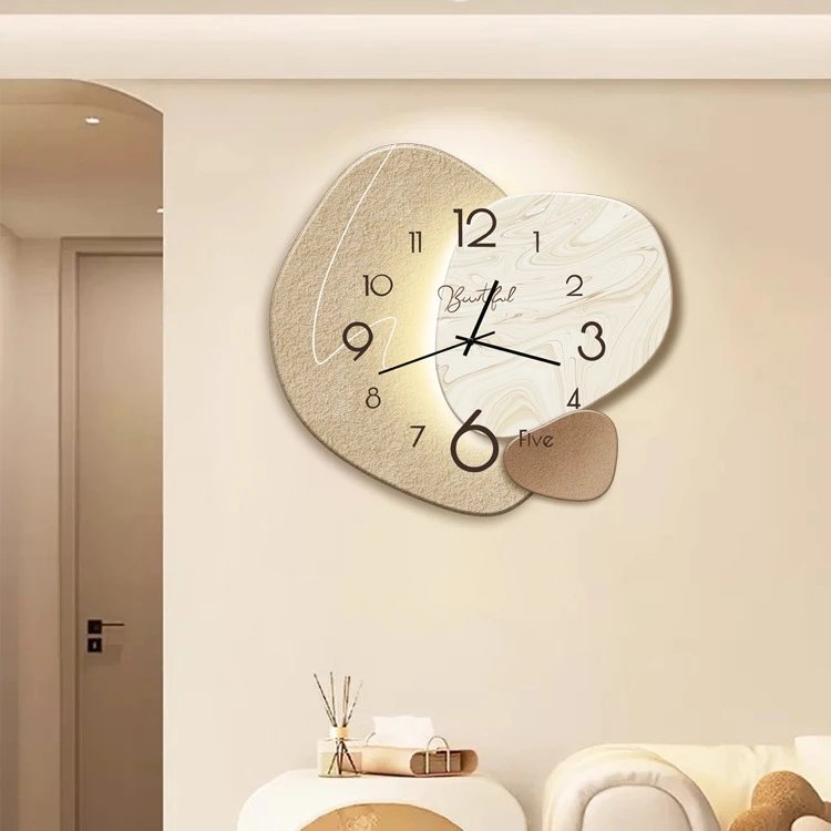 Wall Clock Living Room Fashion Simple Modern Decor Clock Wall Quartz Internet Celebrity Restaurant Wall | Decorative Clock