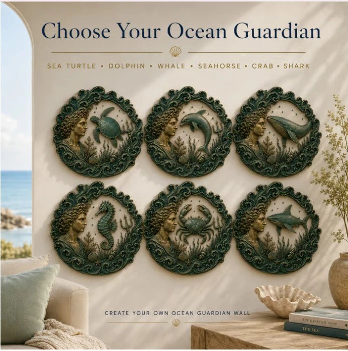 Vintage Ocean Theme Wall Decor Retro Ocean Theme Wall Decor F