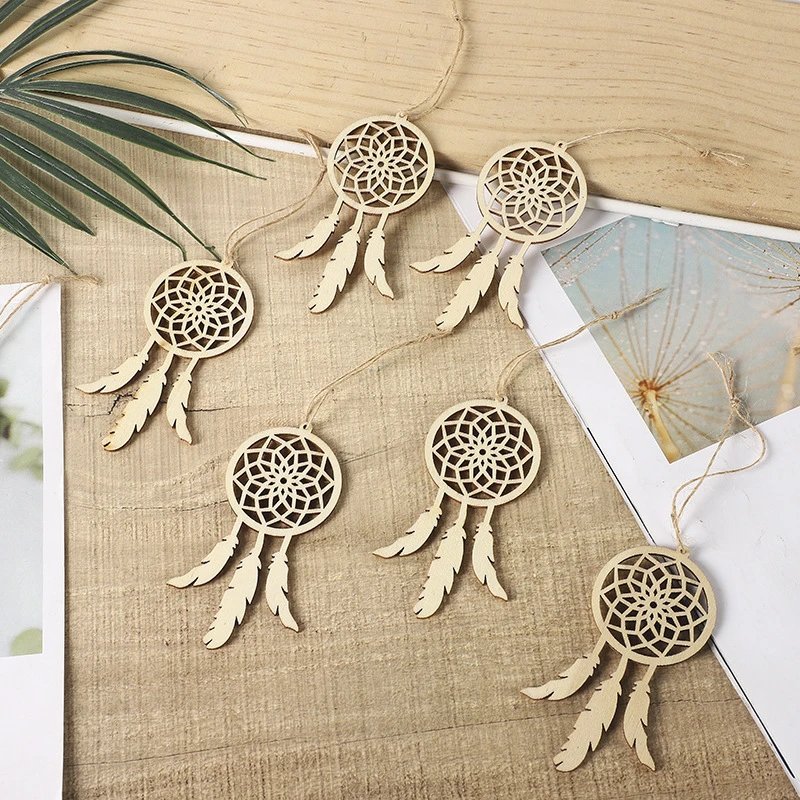 Wooden Decorative Craft Wooden European And American Style Fashion Creative Tassel Dream Catcher Pendant | Decorative Figurine