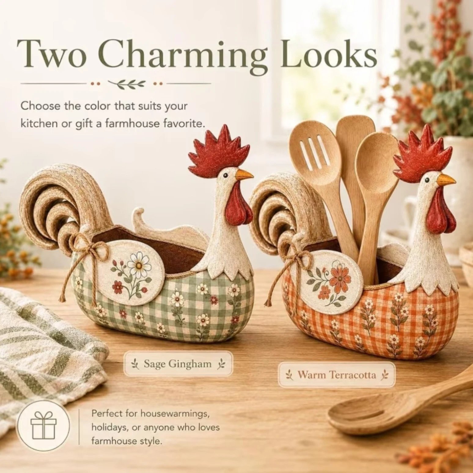 Farmhouse Rooster Dinnerware Rack Farmhouse Rooster Dinnerware Rack | Home Decor