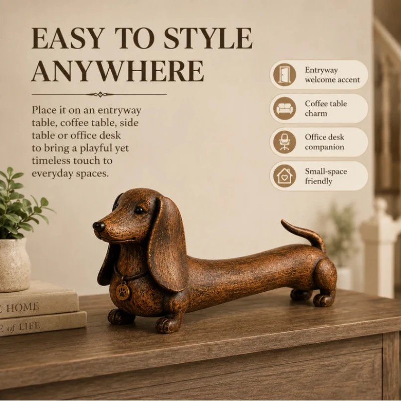 Vintage Dachshund Figurine Dog Retro Dachshund Figurine Dog | Home Decor