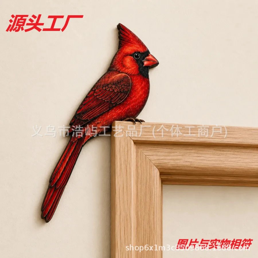 Door Frame Ornament Interesting Bird Door Frame Decor Wooden Decorative Craft Ornament | Decorative Figurine