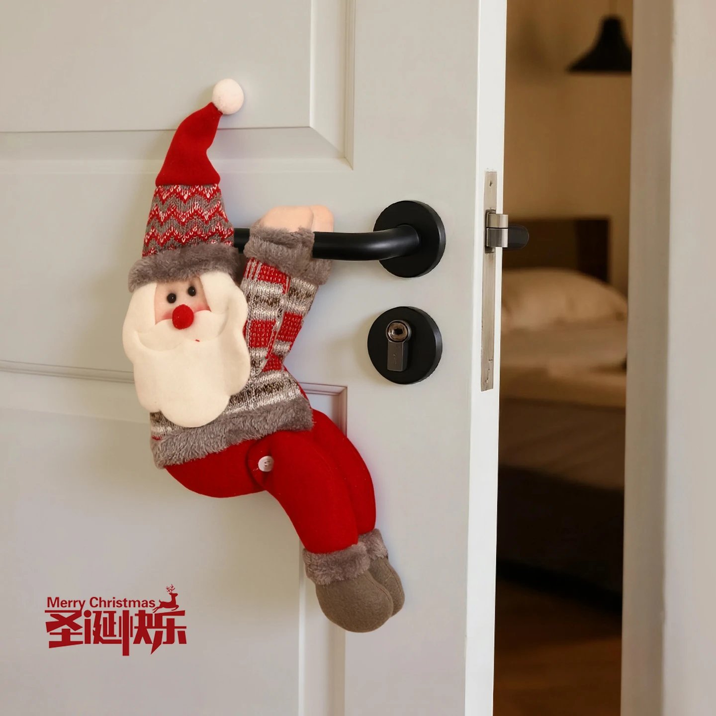 Christmas Decor Scene Arrangement Pendant Santa Claus Curtain Buckle Strap Decor Pendant Creative Atmosphere Wholesale