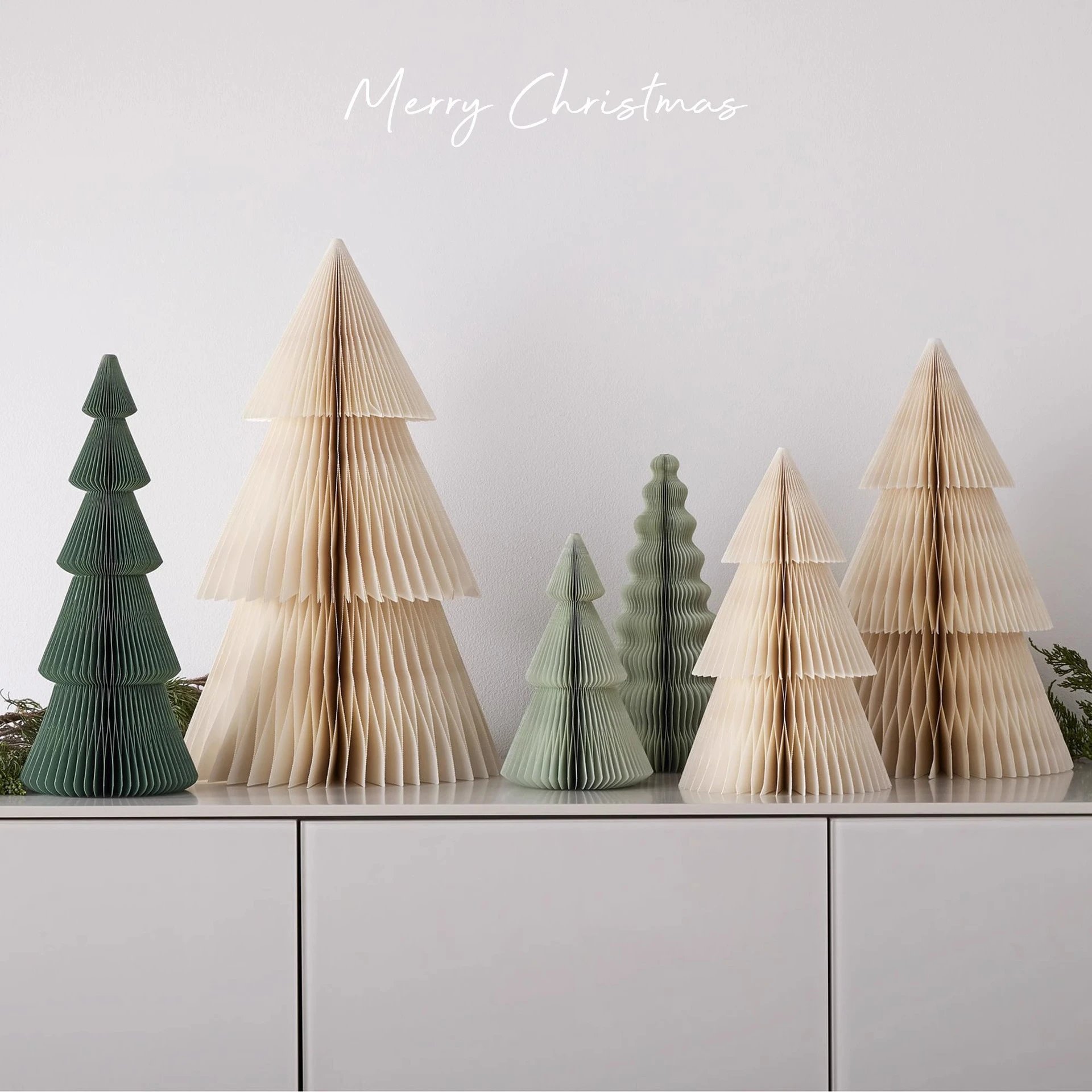 Christmas Decor Christmas Tree Ornament Desktop Layout 2026 Christmas Origami Decor Scene Props Shooting
