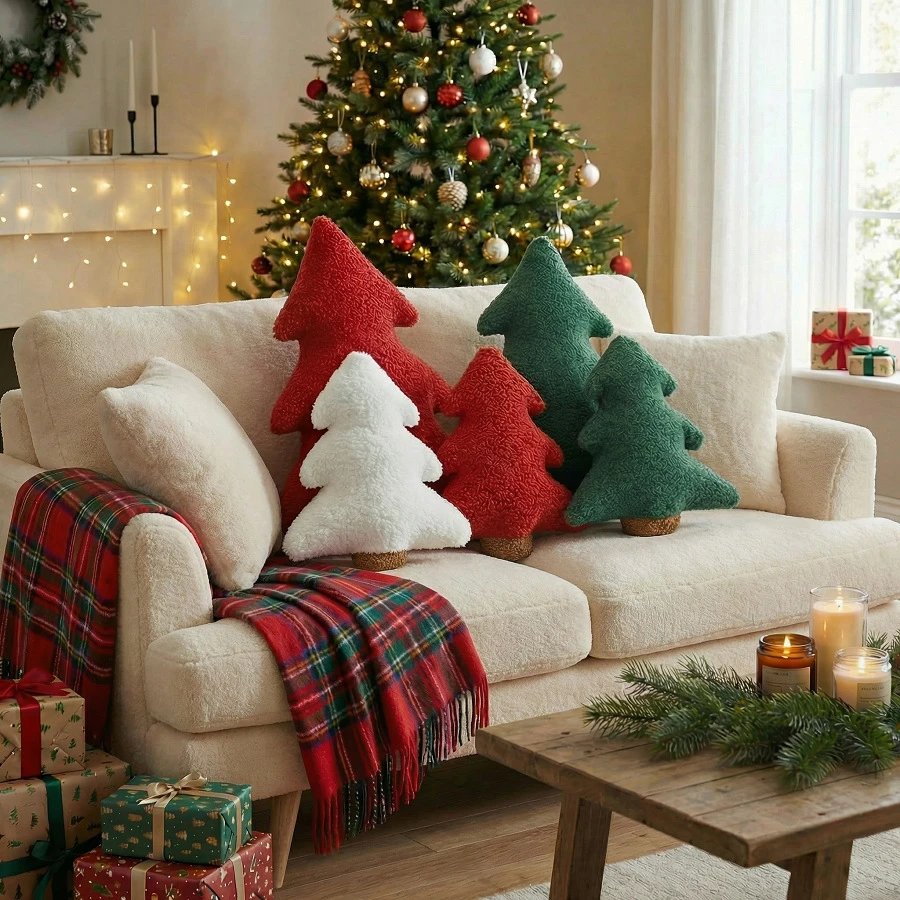 Christmas Tree Pillows Cushion Pillows Christmas Tree Pillows Ornament | Christmas Decor