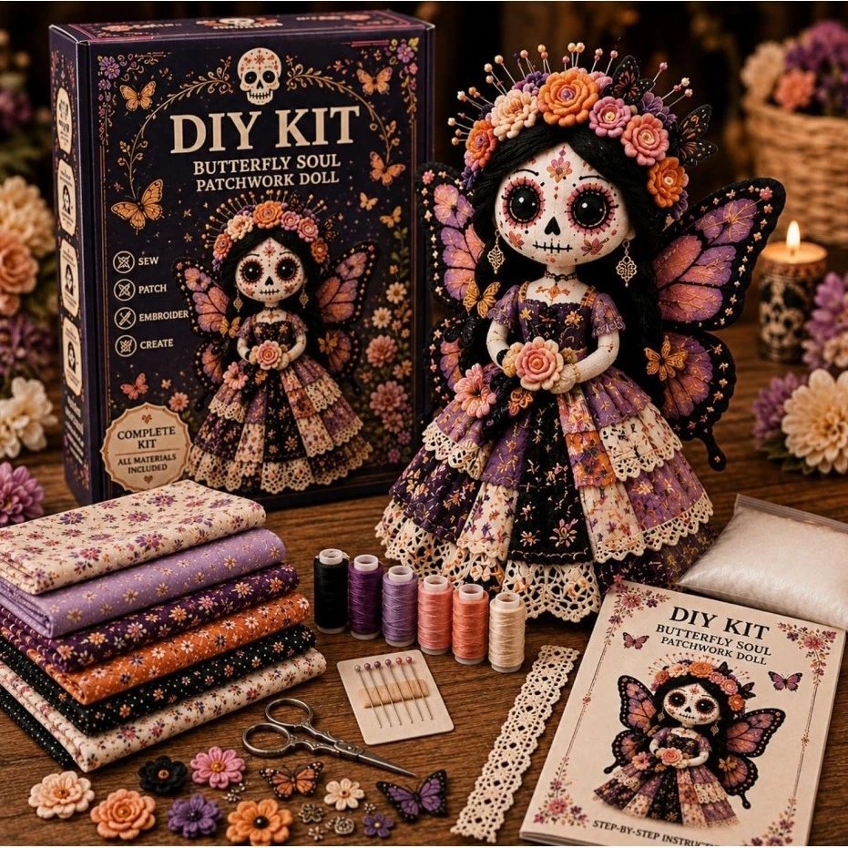 Halloween DIY Material Package Set Patchwork Doll DIY Kit Patchwork Doll DIY Factory | Halloween Decor